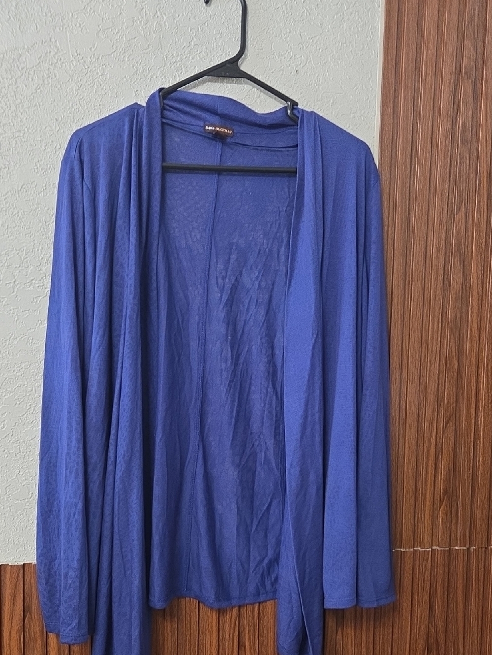 Dana Buchman Cobalt Blue Sheer Open Cardigan Xlarge Sz[1896]